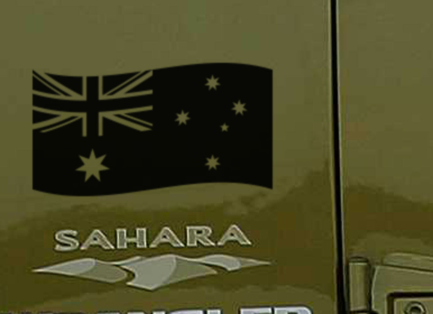 Australian Flag Decal Sticker 20cm Car Bike Helmet Window — size guide