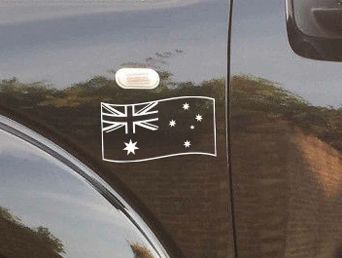 Australian Flag Decal Sticker 20cm Car Bike Helmet Window — packaging