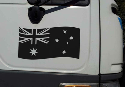 Australian Flag Decal Sticker 20cm Car Bike Helmet Window — close-up detail