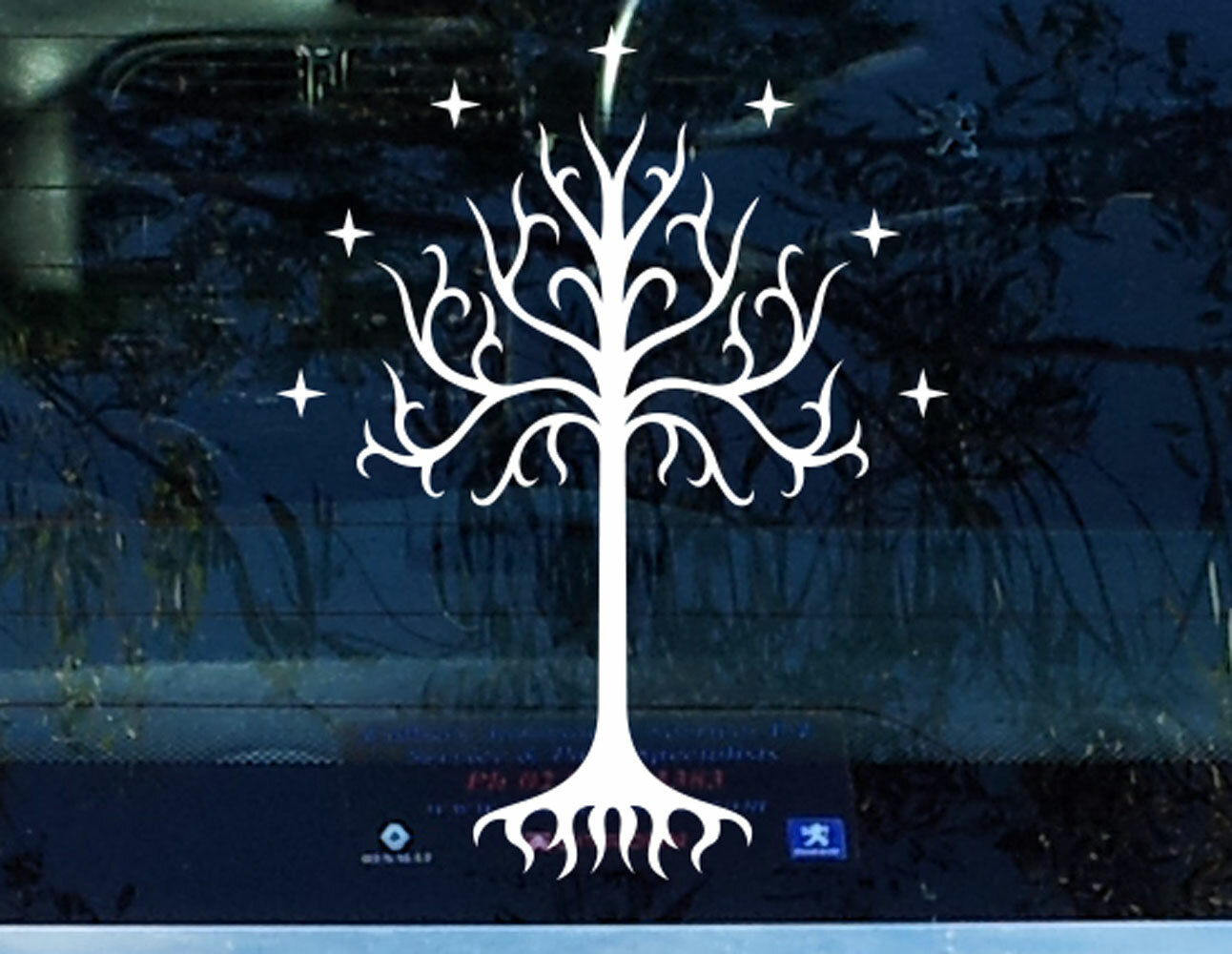 Tree of Gondor Lord of the Rings LOTR Decal Vinyl Car Window Wall Decal Sticker — product photo