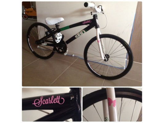 Custom Name Sticker Bike MTB Helmet Motorcycle Frame Decal Vinyl 10-40mm — product photo