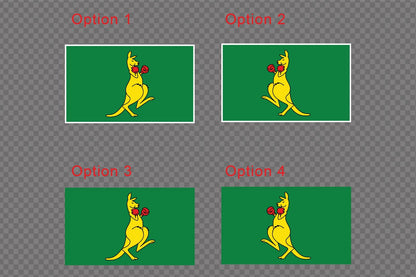 Boxing Kangaroo Car Sticker Decal Australia Day Flag Spirit Symbol Identity — product photo