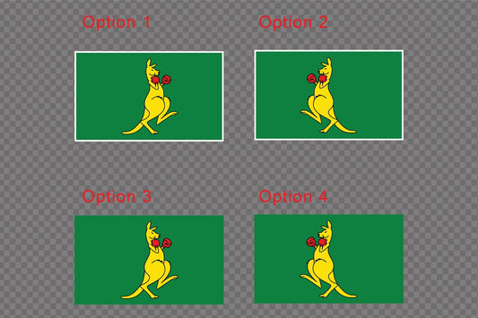 Boxing Kangaroo Car Sticker Decal Australia Day Flag Spirit Symbol Identity — product photo