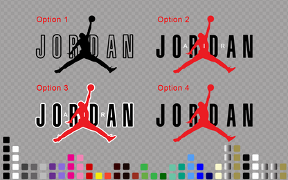 Michael Jordan Decal Jumpman Sticker Basketball Wall Car Laptop Boys Room — product photo