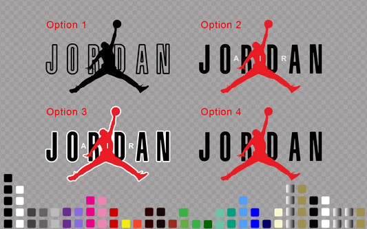Michael Jordan Decal Jumpman Sticker Basketball Wall Car Laptop Boys Room — product photo