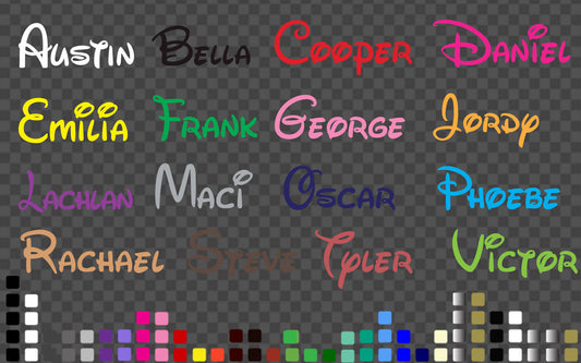 Custom Name Decal Personalised Text Sticker Scooter Bike Car Window Vinyl — product photo