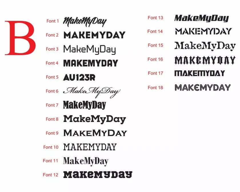 Personalised Vinyl Decals - Custom Name & Text Stickers for Cars, Boats ,Shop — size guide