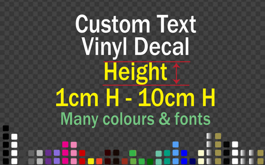 Custom Sticker Vinyl Lettering Decal Name Car Window Wall Door Metallic Dichroic — product photo