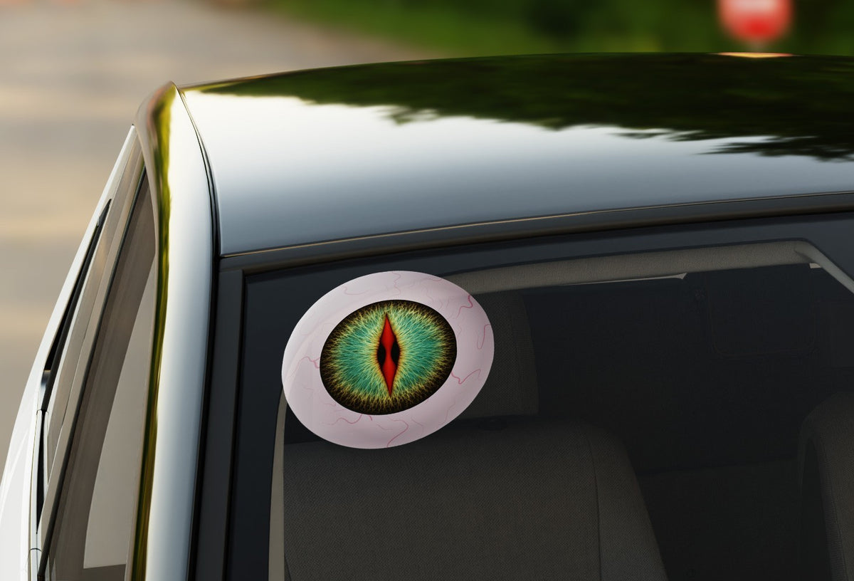 Eyeball Eye Stickers Pair Magpie Swooping Deterrent Helmet Car Decal 2-30cm — packaging