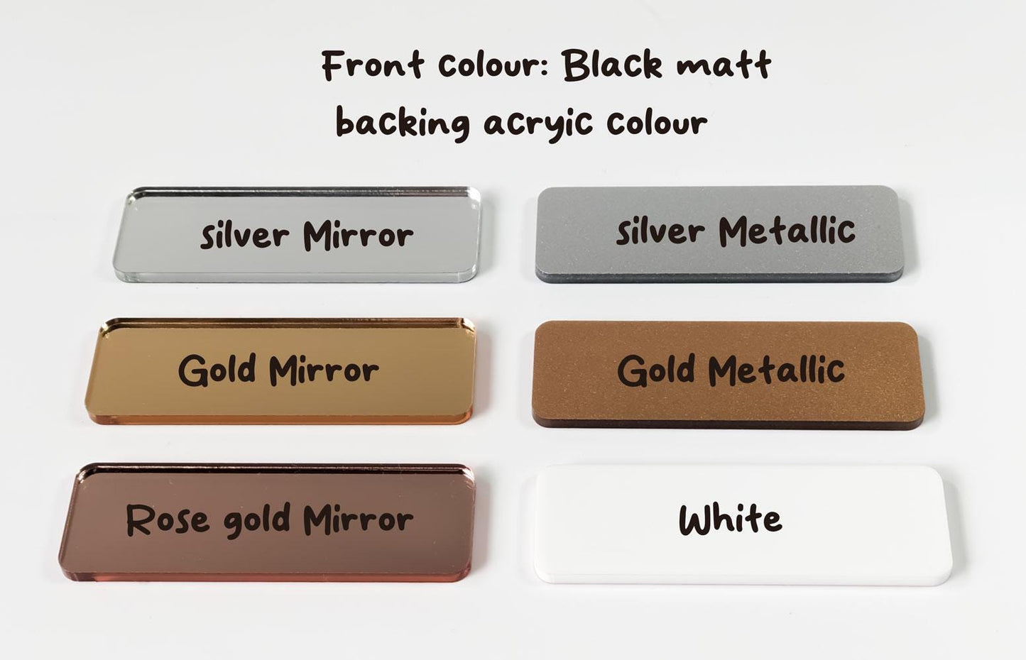 Custom Laser Cut Acrylic House Address Sign: Metallic Colors – view 3