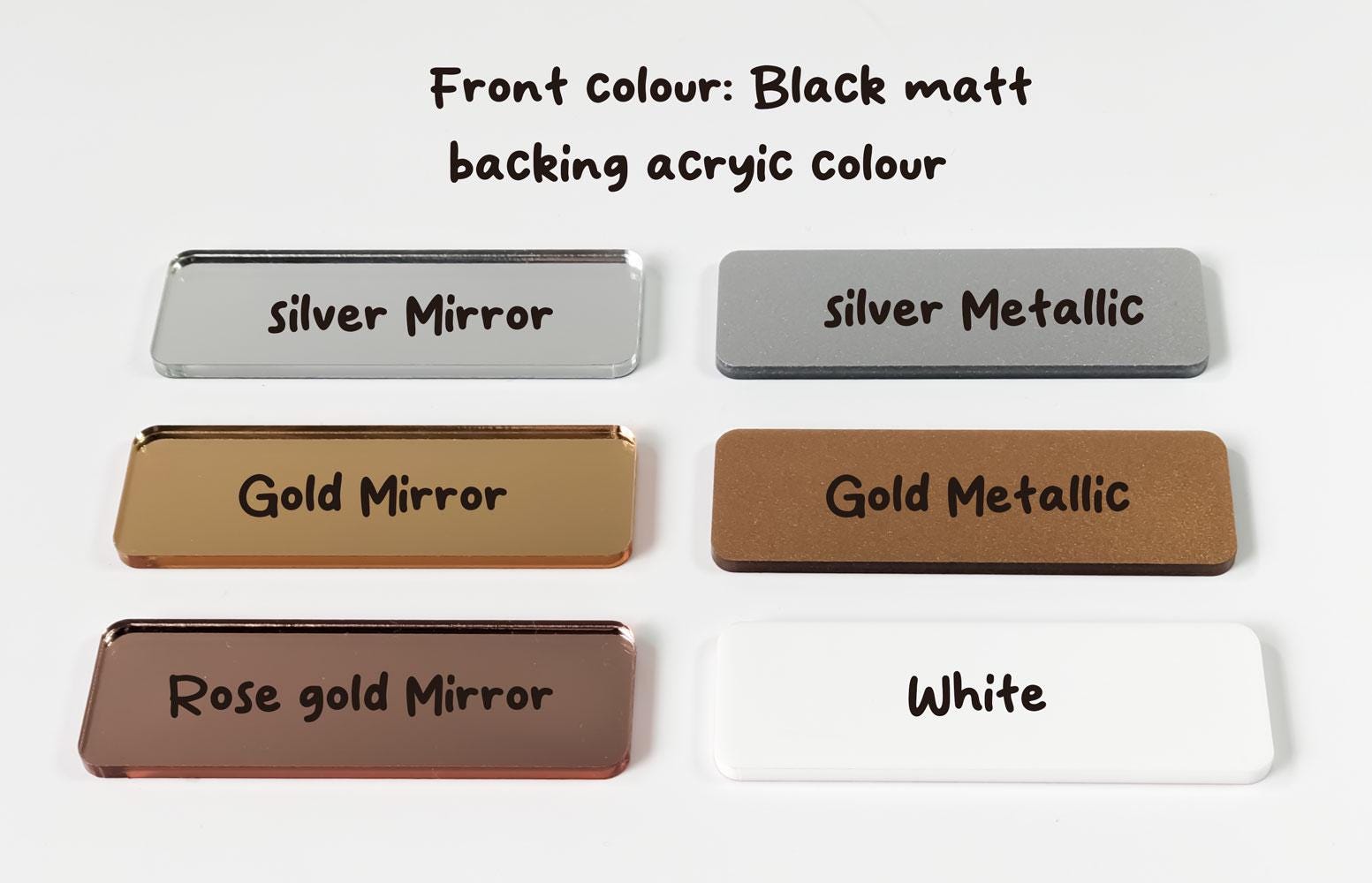 Custom Laser Cut Acrylic House Address Sign: Metallic Colors – view 3