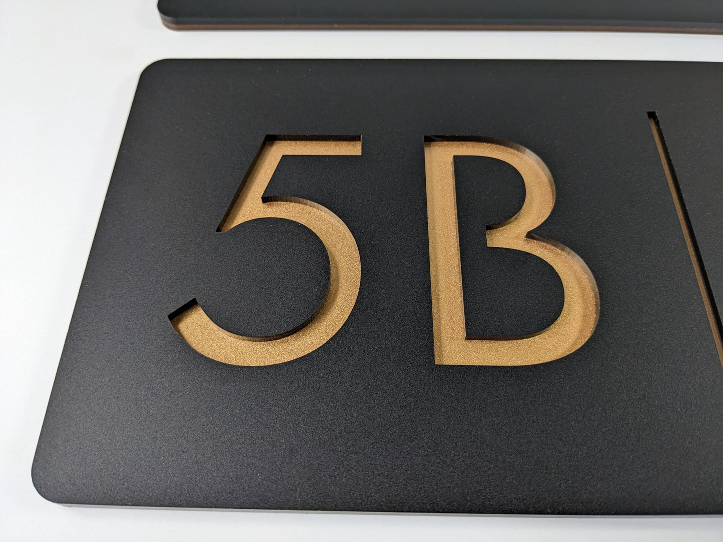 Custom Laser Cut Acrylic House Address Sign: Metallic Colors – view 4