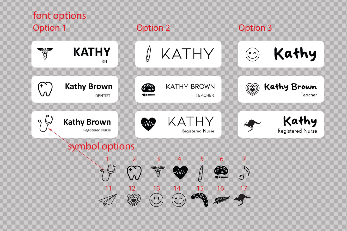Custom Acrylic Name Badge: Personalized Business Tag, Logo, Symbol – view 3