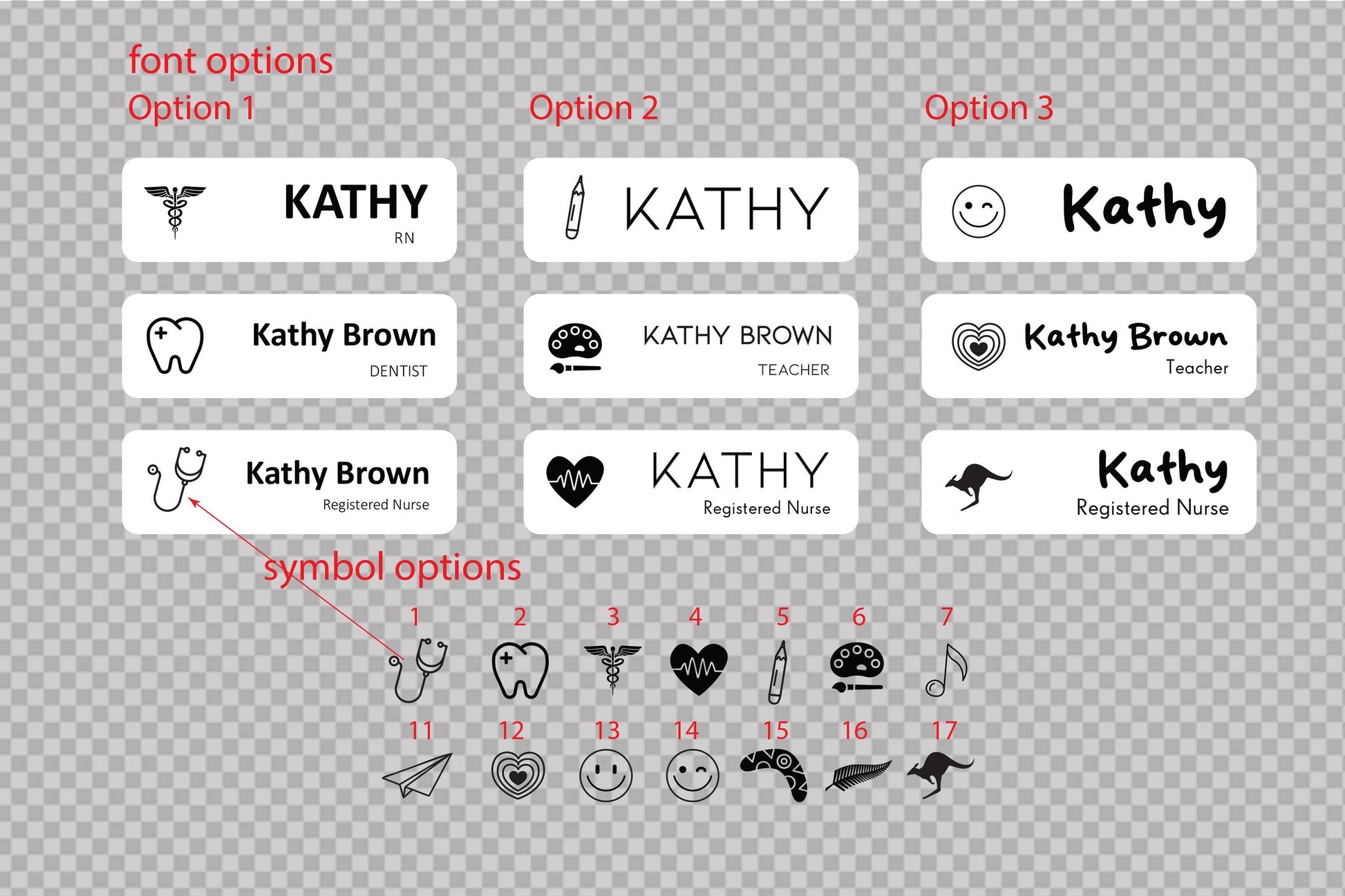 Custom Acrylic Name Badge: Personalized Business Tag, Logo, Symbol – view 3