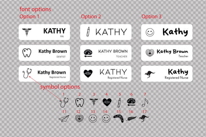 Custom Acrylic Name Badge: Personalized Business Tag, Logo, Symbol – view 3