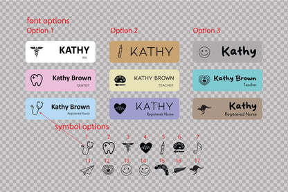 Custom Acrylic Name Badge: Personalized Business Tag, Logo, Symbol – view 2