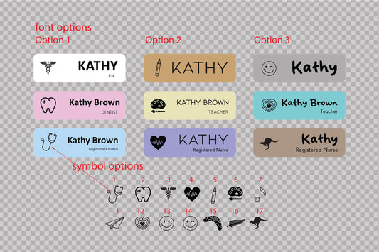 Custom Acrylic Name Badge: Personalized Business Tag, Logo, Symbol – view 2