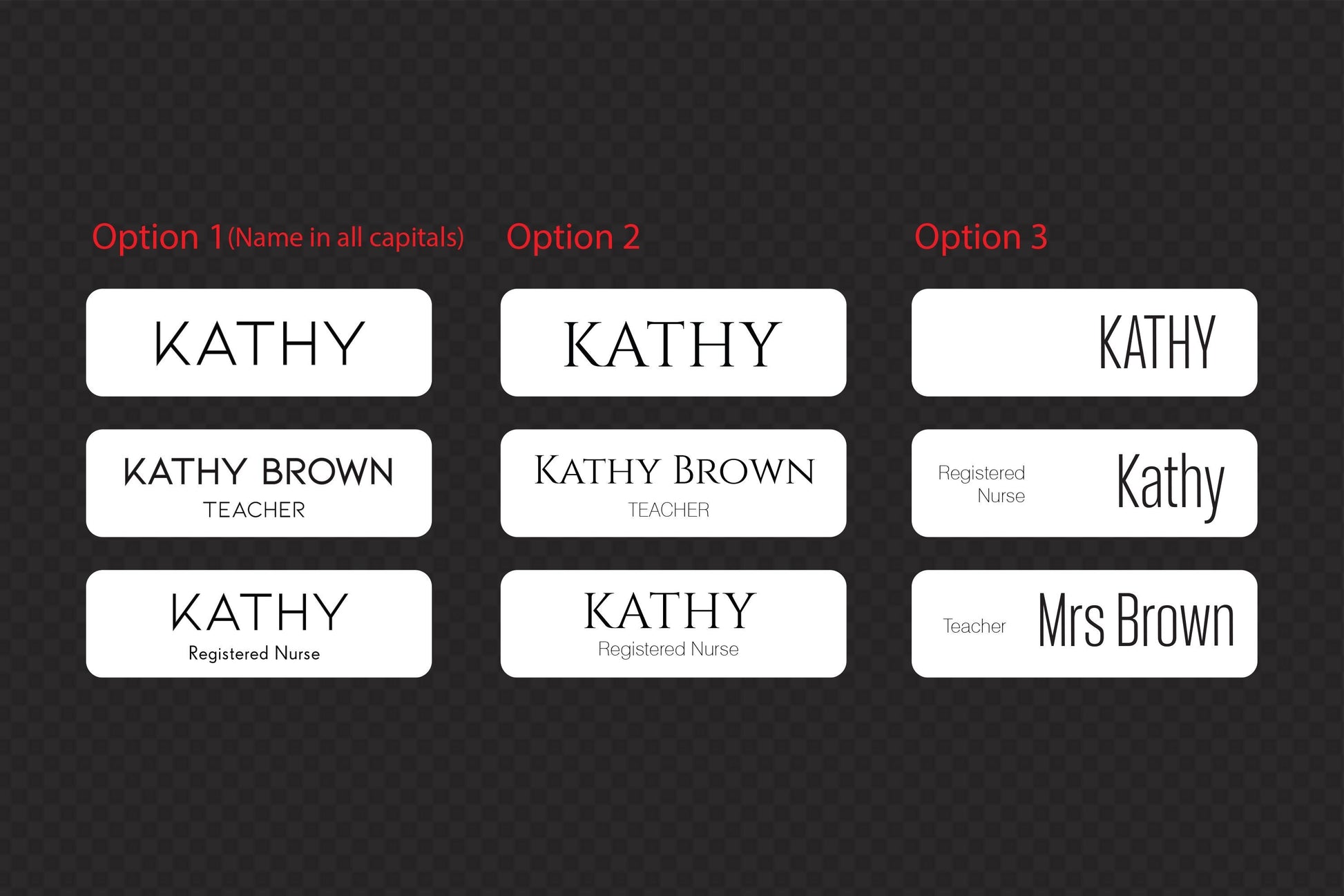 Custom Acrylic Name Badge: Minimalist Pastel Employee ID Tag – view 4
