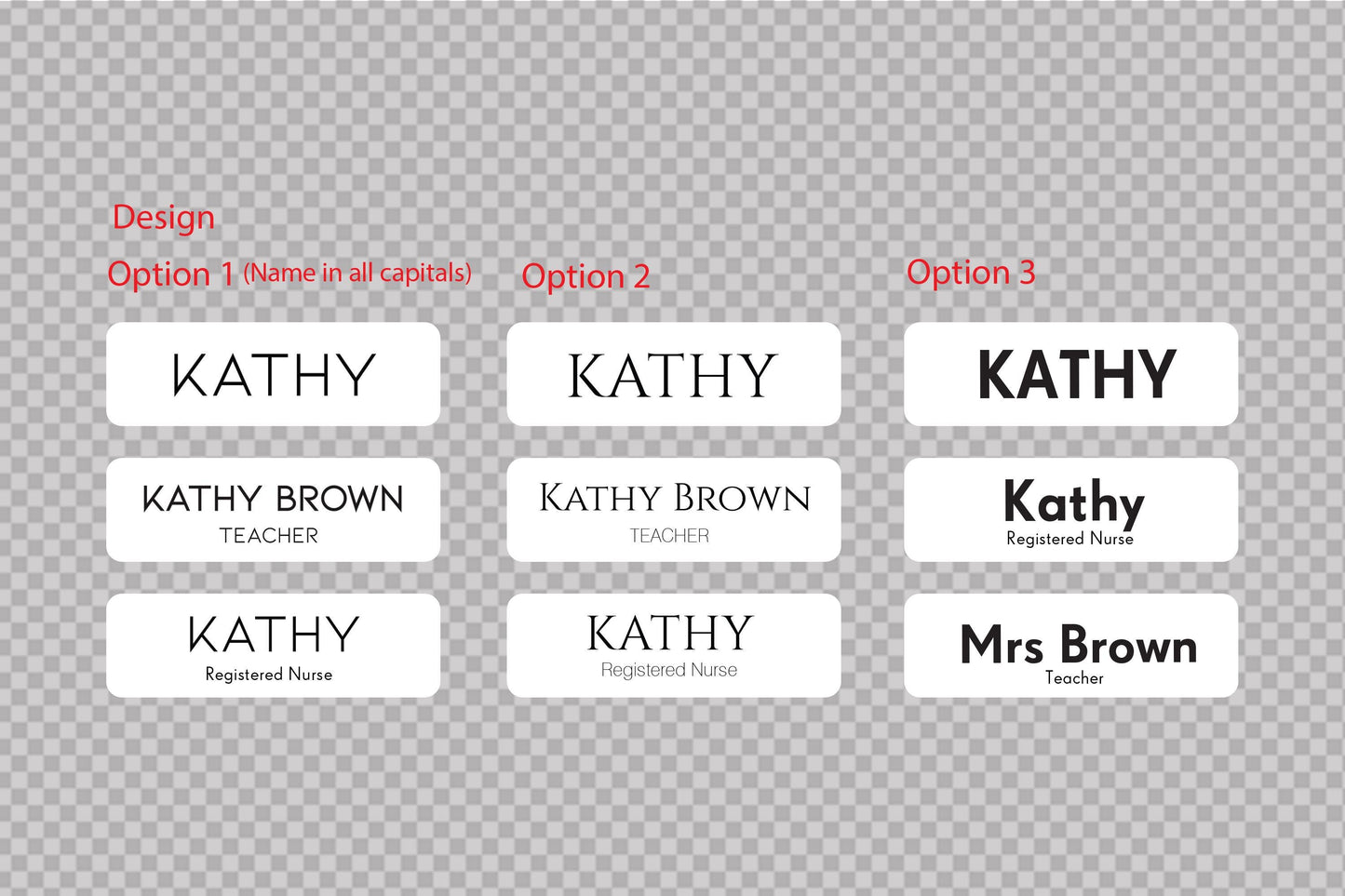 Custom Wooden Name Badge: UV Printed, Minimalist Design – view 3