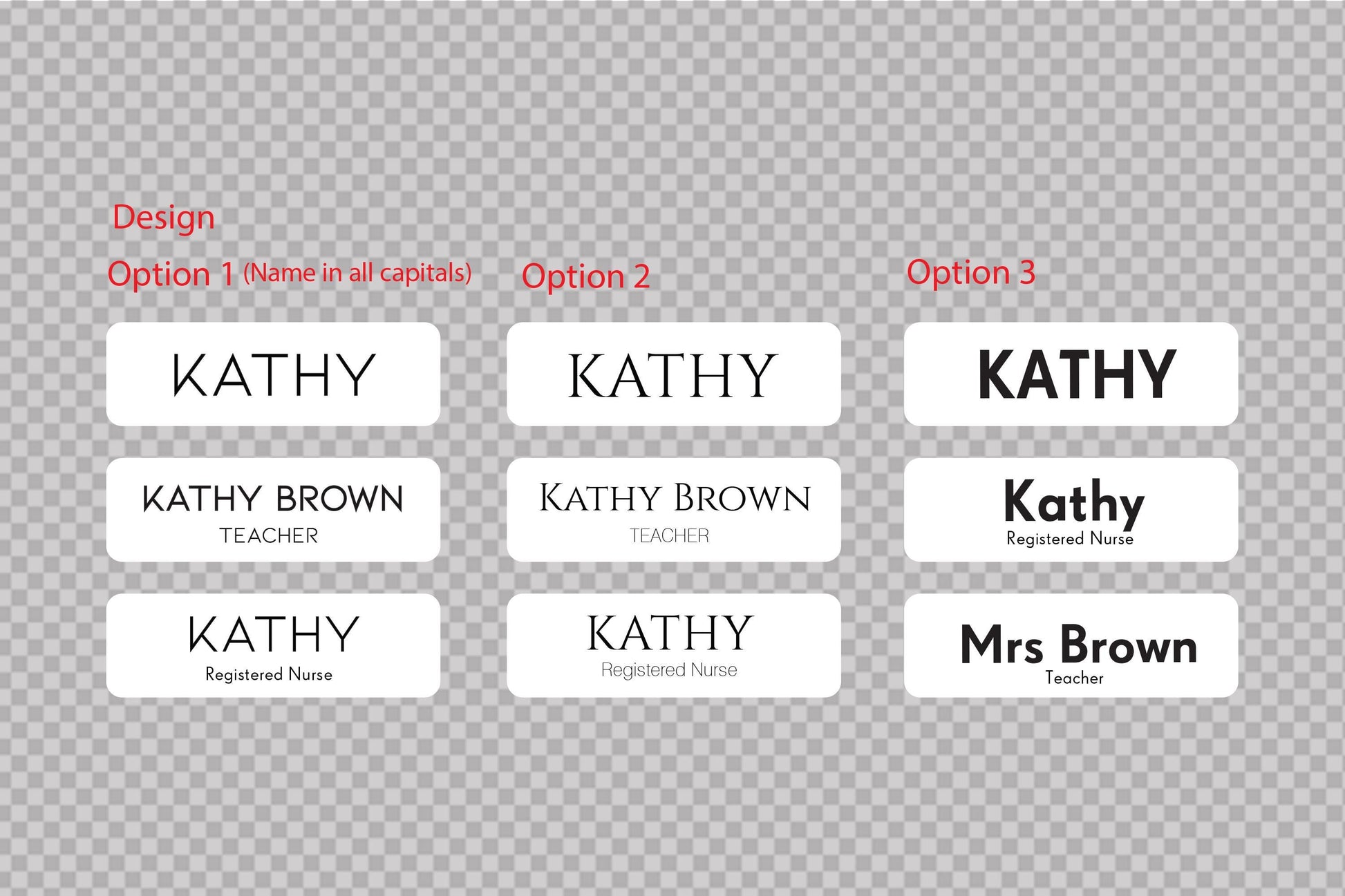 Custom Wooden Name Badge: UV Printed, Minimalist Design – view 3