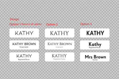 Custom Wooden Name Badge: UV Printed, Minimalist Design – view 3