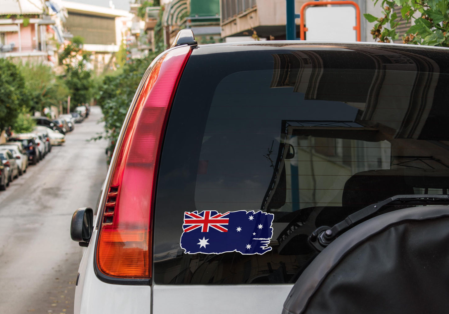 Distressed Australian Flag Car Sticker: Weatherproof Aussie Pride Decal – view 5