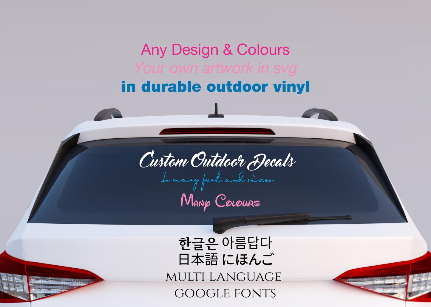 Custom Outdoor Vinyl Decal: Personalized Name Sticker for Car, Scooter, Bike