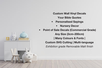 Custom Indoor Wall Vinyl Decal: Personalized Name Sticker for indoor walls, Removable matt – view 2