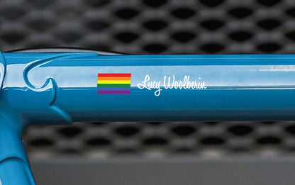 2x Custom Flag & Name Bike Decals - Personalized Cycling Stickers – view 5
