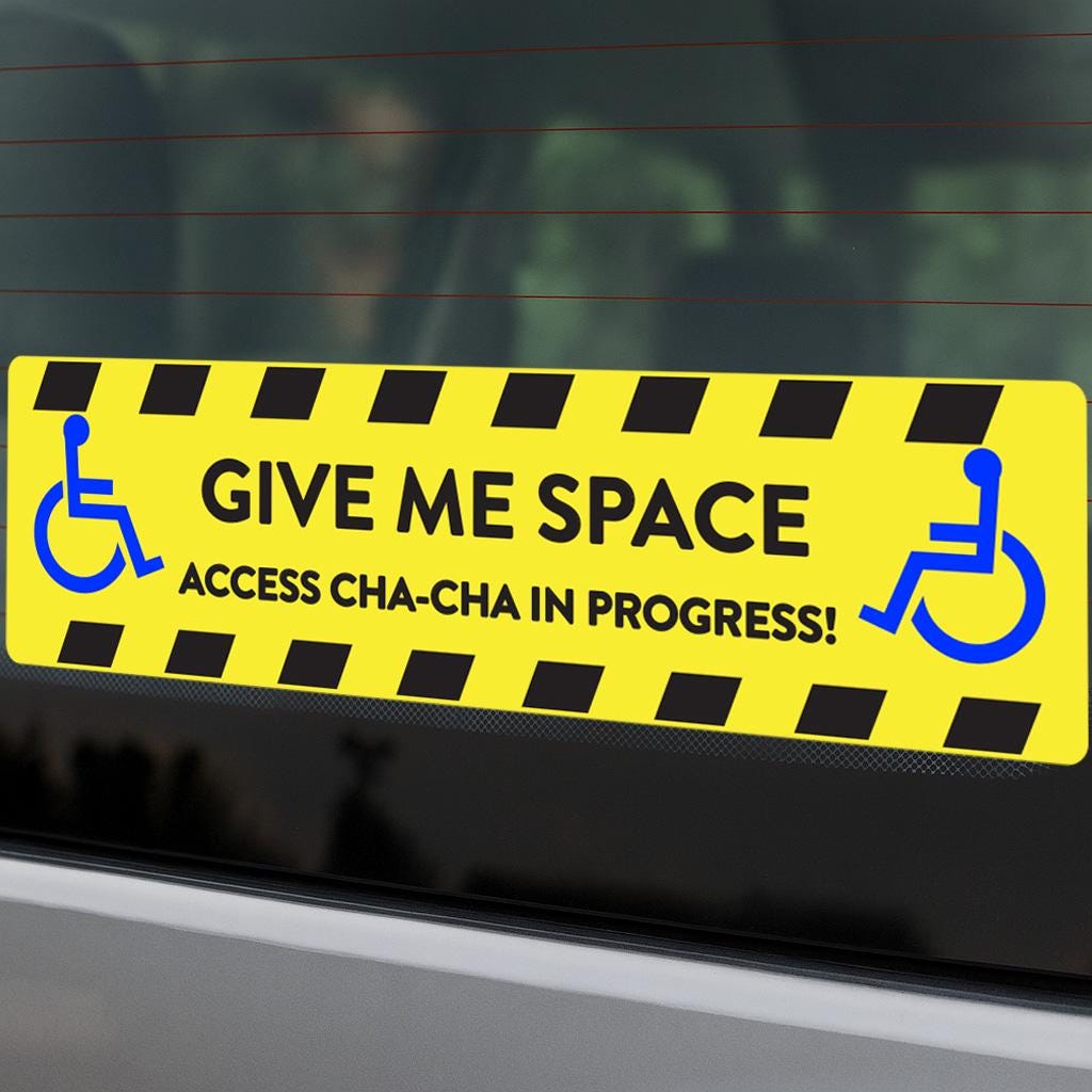 Wheelchair Vehicle Access Decal: High-Visibility Disabled Car Sticker – view 6