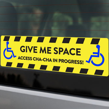 Wheelchair Vehicle Access Decal: High-Visibility Disabled Car Sticker – view 6