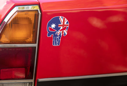 Australian Flag Skull Decal: Aussie Pride Vinyl Sticker – view 4