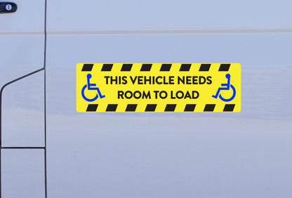 Wheelchair Vehicle Access Decal: High-Visibility Disabled Car Sticker