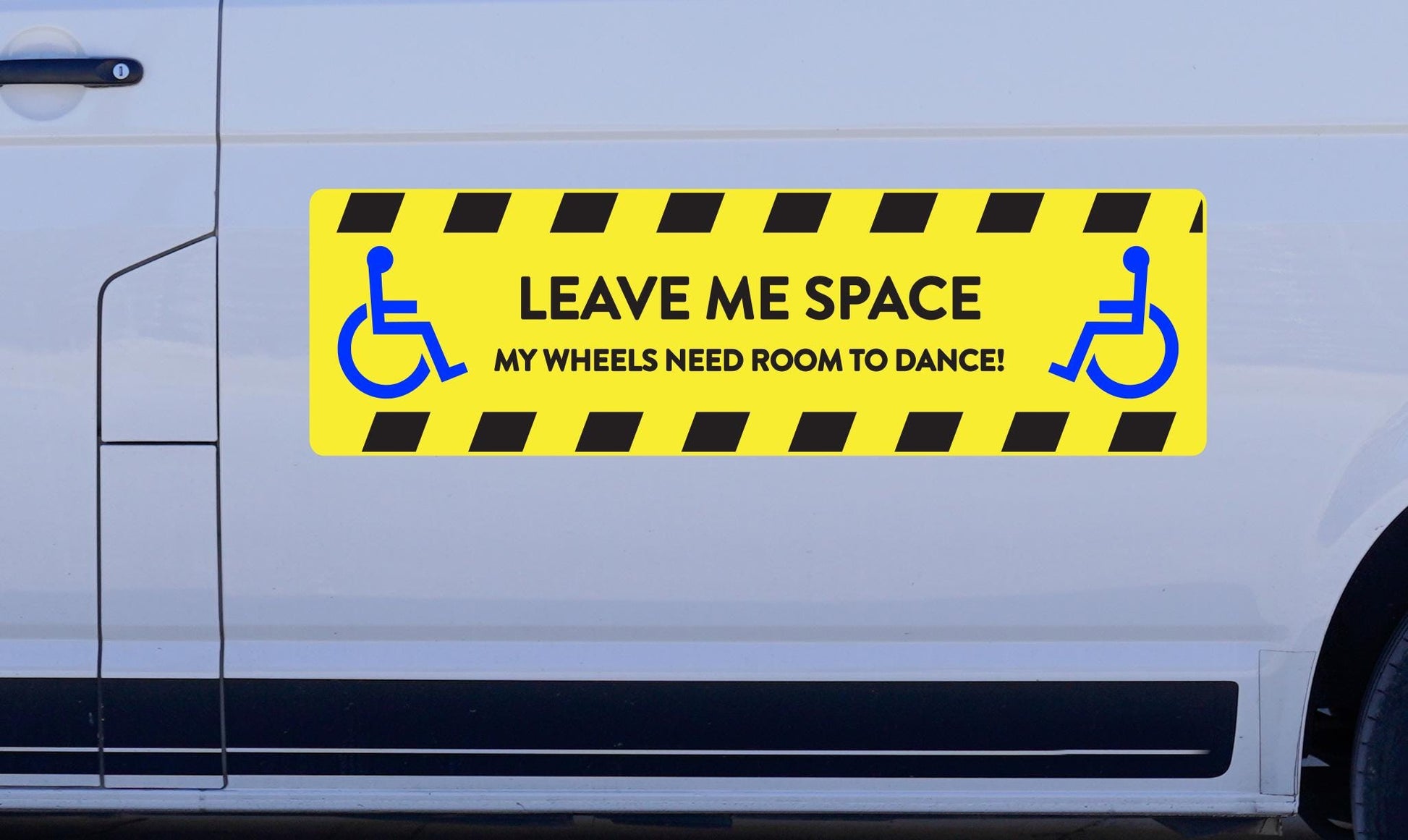 Wheelchair Vehicle Access Decal: High-Visibility Disabled Car Sticker – view 7