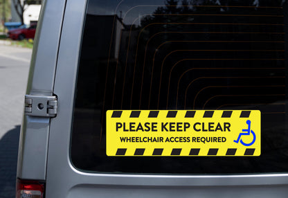 Wheelchair Vehicle Access Decal: High-Visibility Disabled Car Sticker – view 10