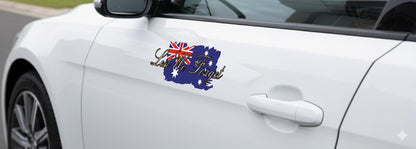Distressed Australian Flag Decal: Lest We Forget ANZAC Vinyl Sticker – view 4