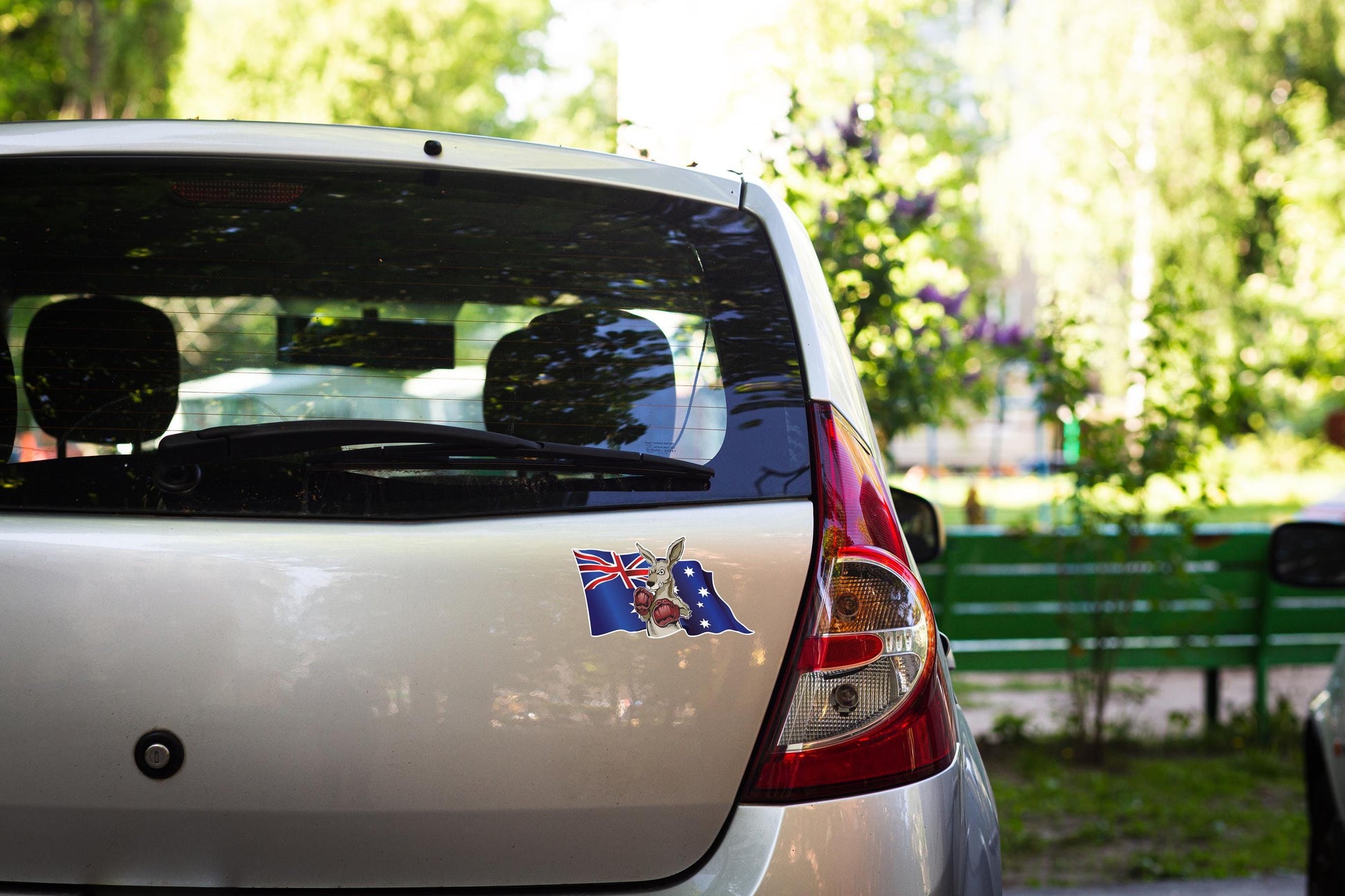 Boxing Kangaroo Australian Flag Vinyl Decal - Aussie Military Car Ute Sticker – view 6