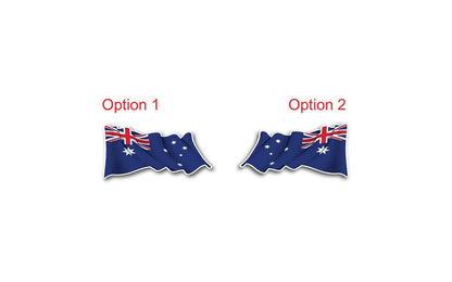 Distressed Australian Flag Car Sticker: Weatherproof Vinyl Decal