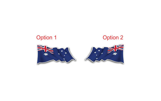 Distressed Australian Flag Car Sticker: Weatherproof Vinyl Decal