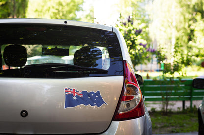 Distressed Australian Flag Car Sticker: Weatherproof Vinyl Decal – view 4