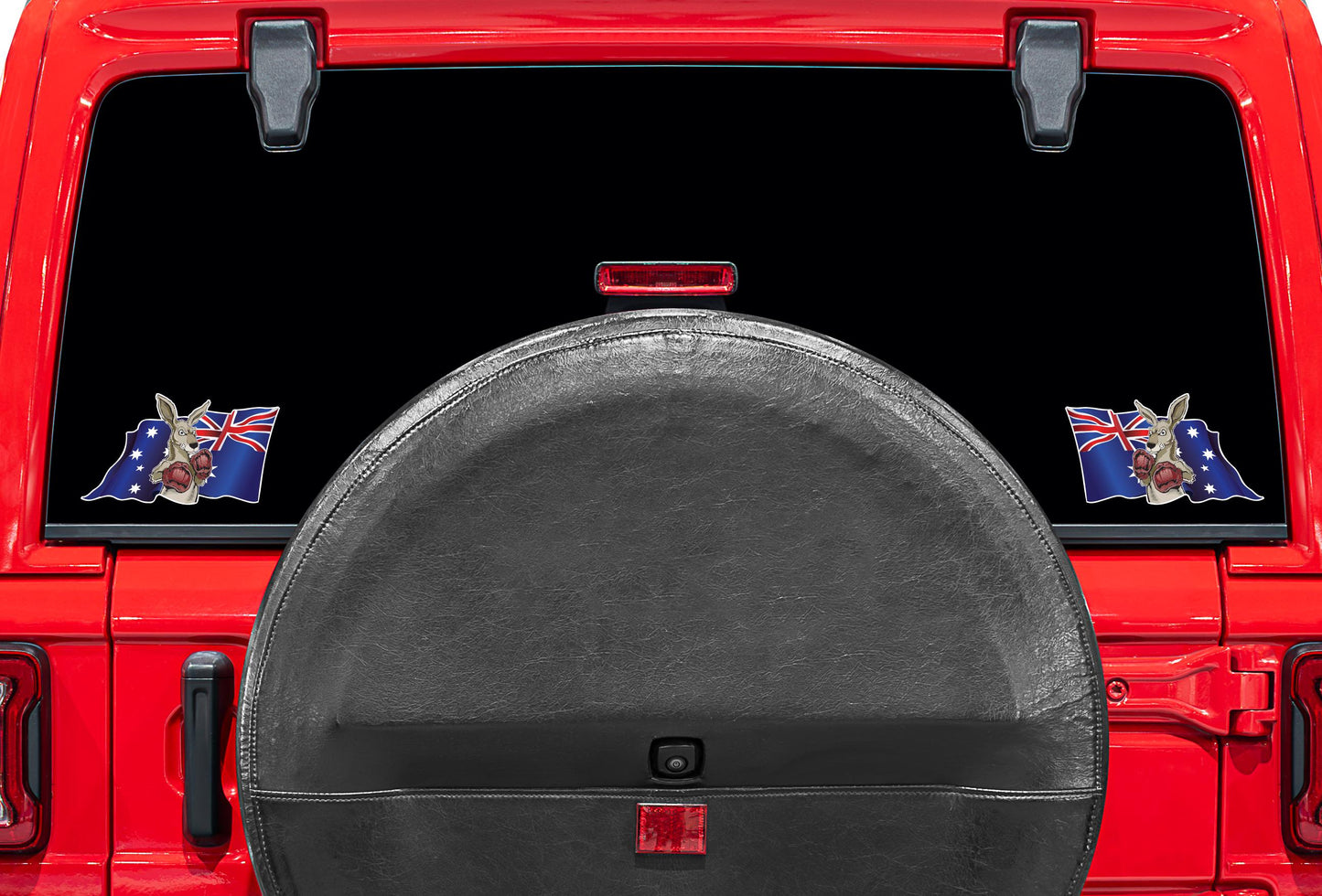 Boxing Kangaroo Australian Flag Vinyl Decal - Aussie Military Car Ute Sticker – view 5