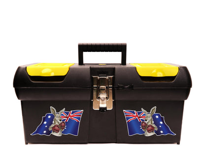 Boxing Kangaroo Australian Flag Vinyl Decal - Aussie Military Car Ute Sticker – view 7