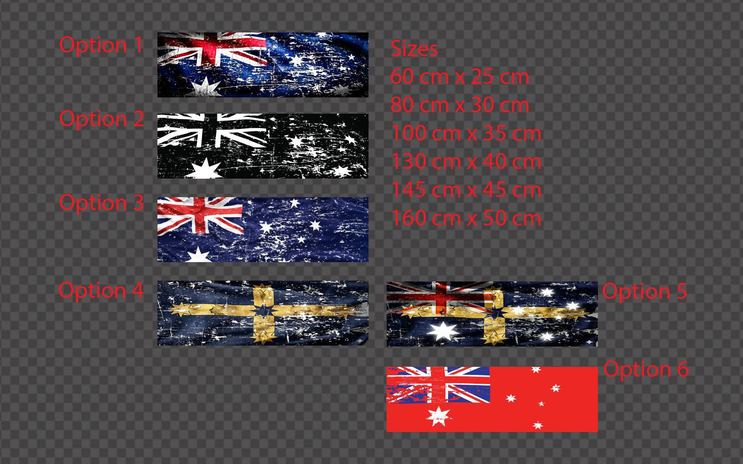 Australian Flag Perforated Decal: One Way Vision UTE Sticker – view 2