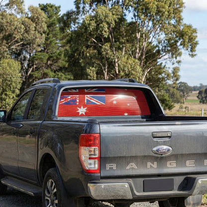 Australian Flag Perforated Decal: One Way Vision UTE Sticker – view 10