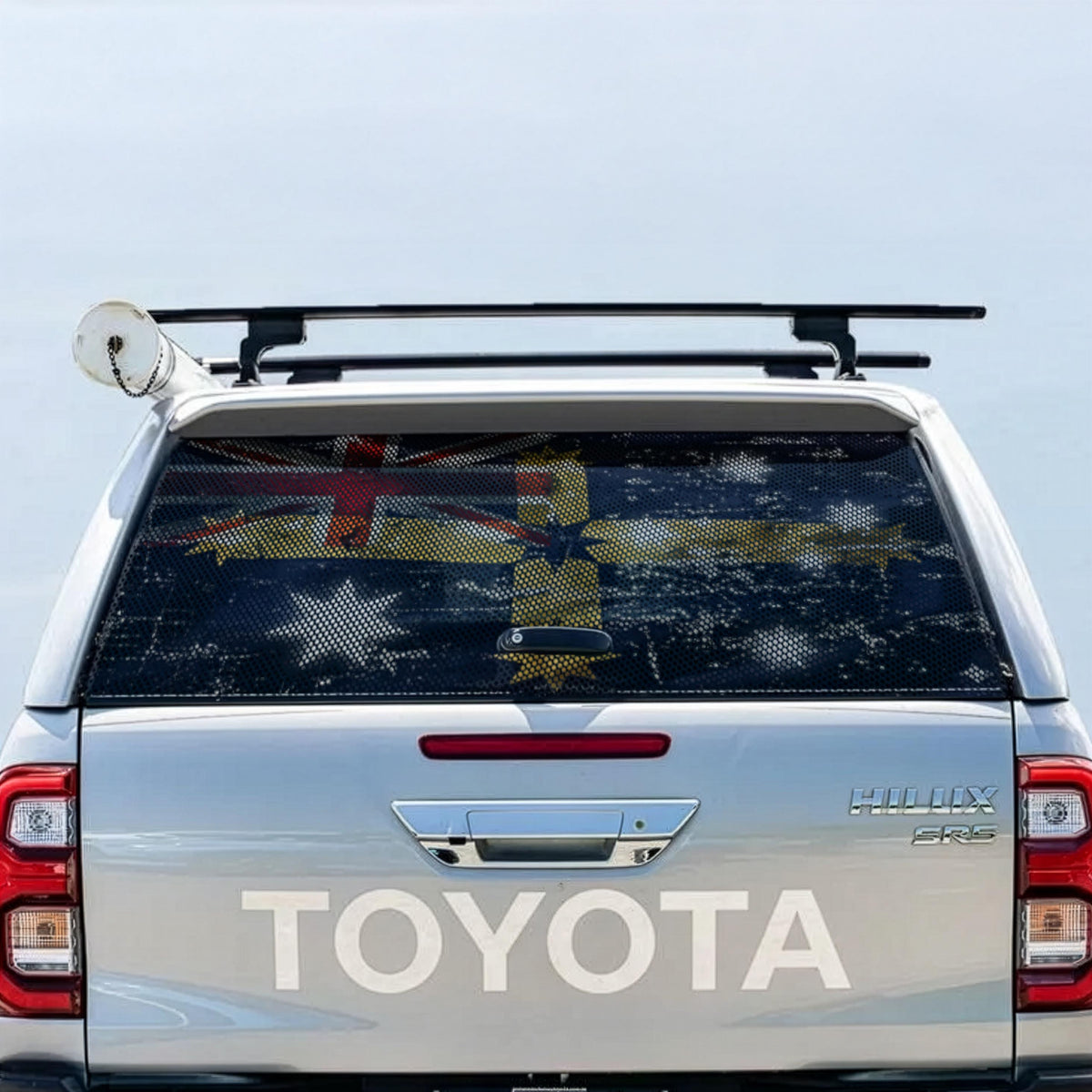 Australian Flag Perforated Decal: One Way Vision UTE Sticker – view 9