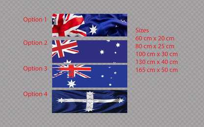 Australian Distressed Eureka FLAG Perforated Window Vinyl One Way Vison Sticker