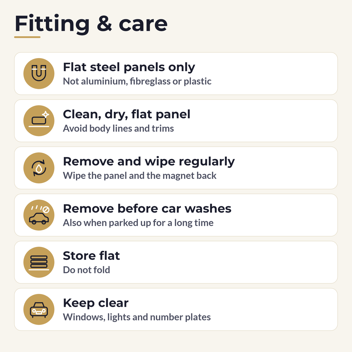 Fitting and care tips for magnetic car signs on flat steel panels