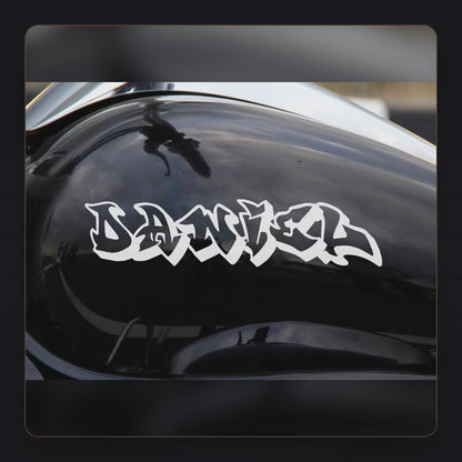 Graffiti name decal – how to order, cut and apply