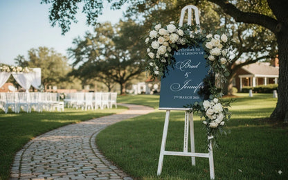 Personalised Acrylic Wedding Sign | Custom Rigid Board (A4 to 900 x 1200mm)