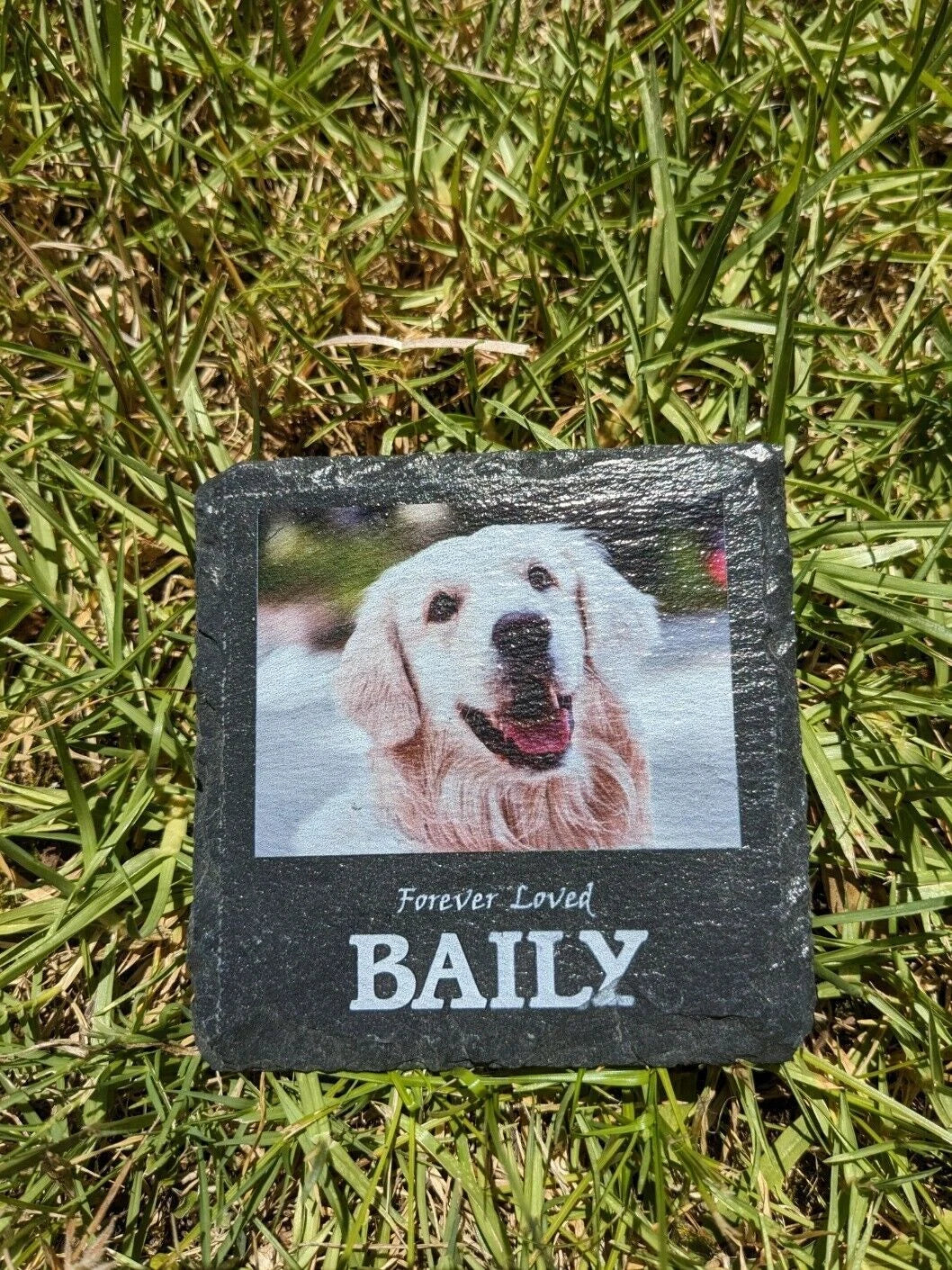 Pet memorial plaque personalised design